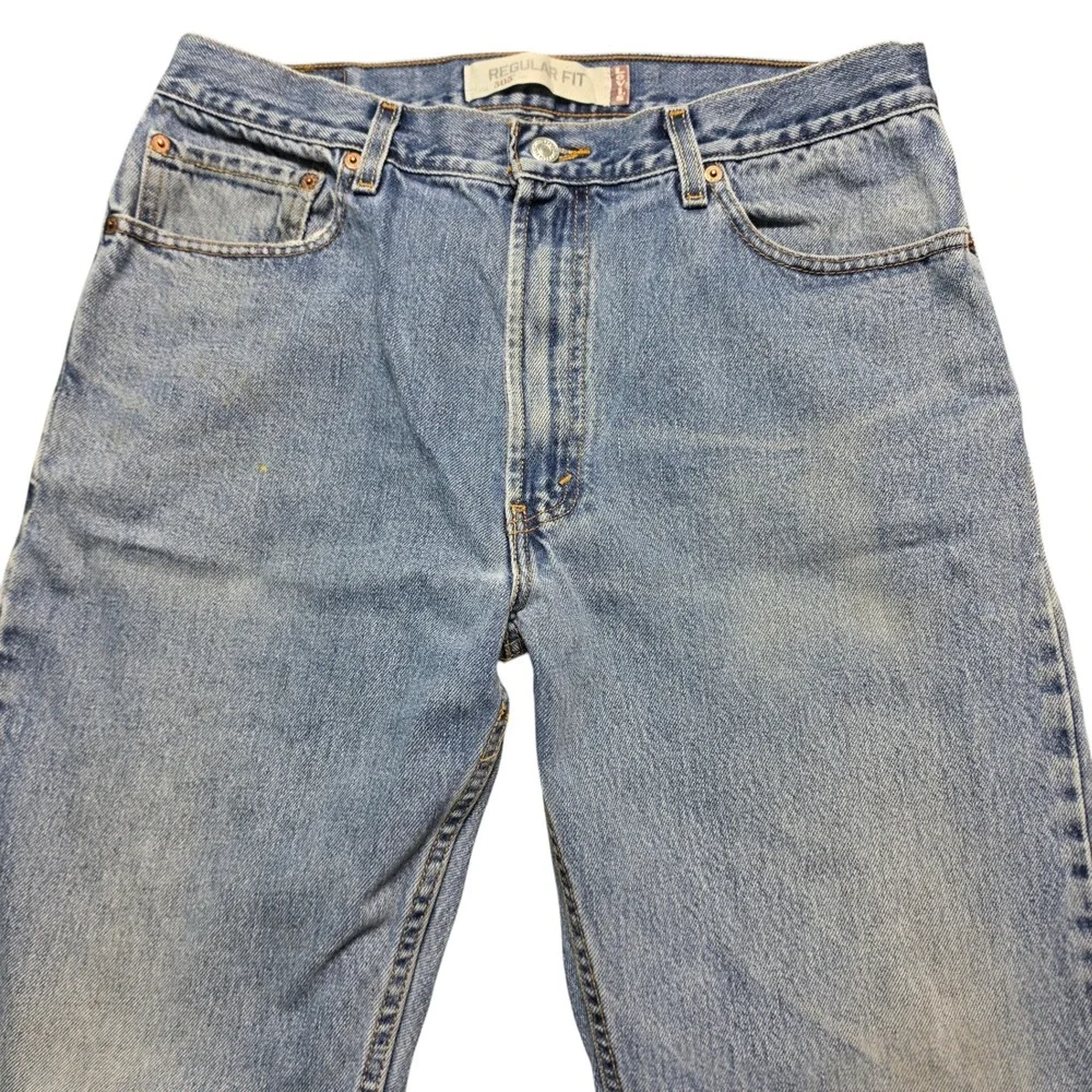 Vintage 505 Regular Fit Straight Leg Jeans Mens 36x32 Blue Levis 00505-4886
